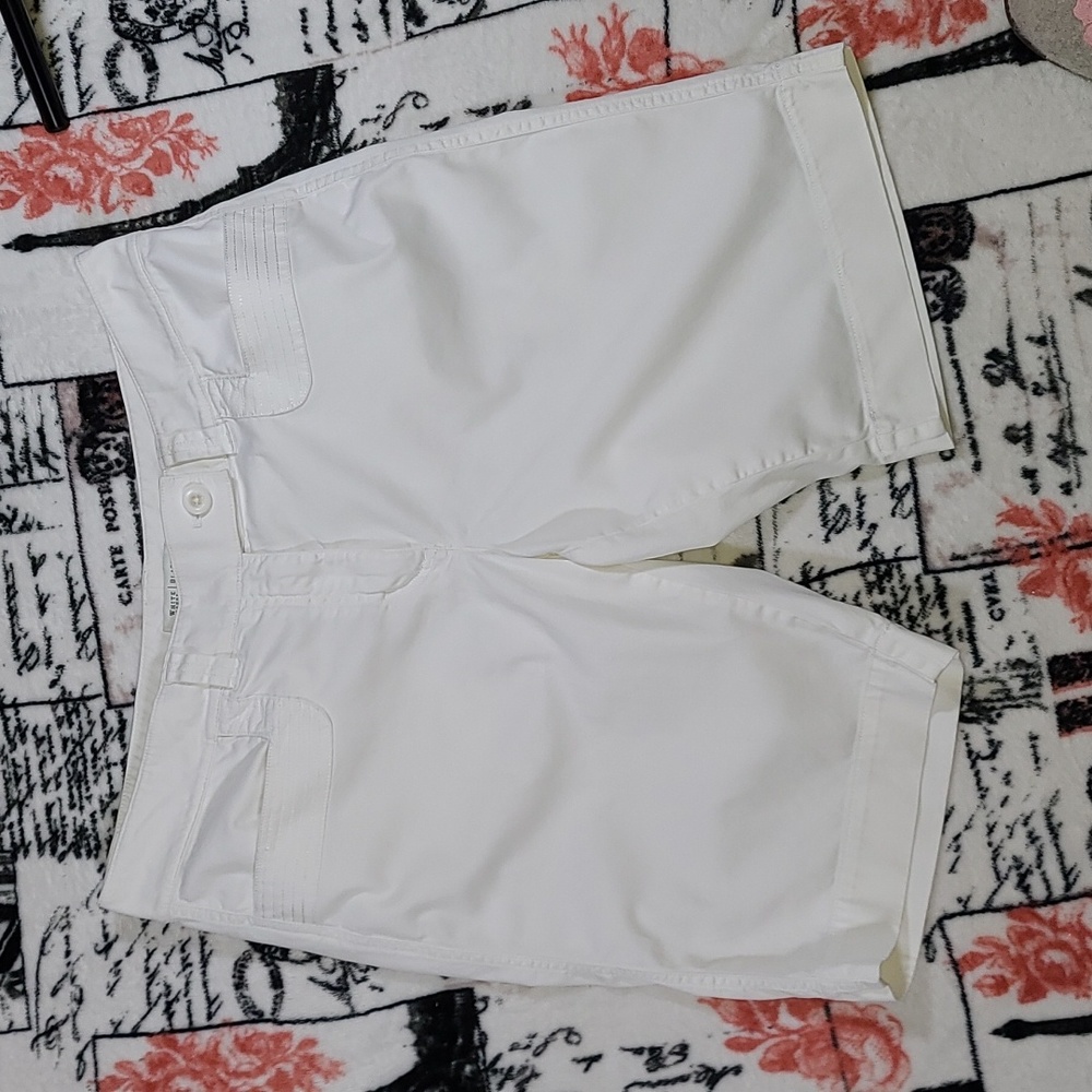 White House Black Market White Bermuda Shirts Sz 10